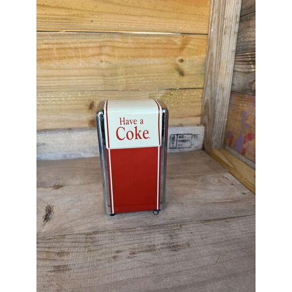 1992 Coca Cola Napkin Dispenser Have A Coke Napkin Holder Dispenser Metal - Picture 2 of 8